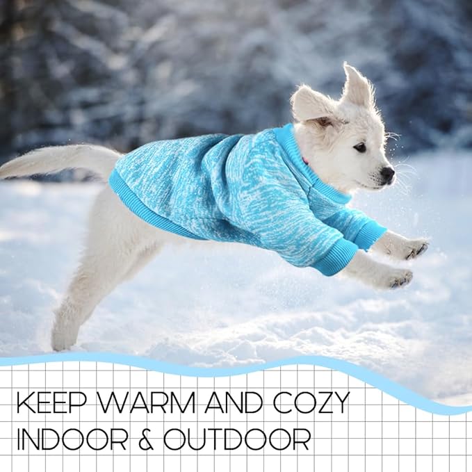 Warm Soft Fleece Sweaters for Small Dogs and Cats, Winter Apparel for Pets