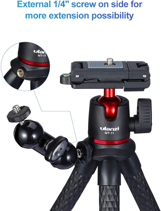 Flexible Legs of ULANZI Camera Tripod Wrapped Around Object for Stable Shots