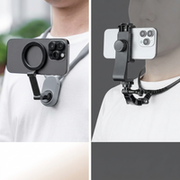 Flexible smartphone neck stand for daily mobile use
