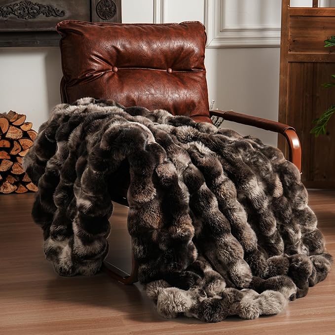 Soft Plush Thick Cozy Blanket for Couch Bed and Living Room Decor