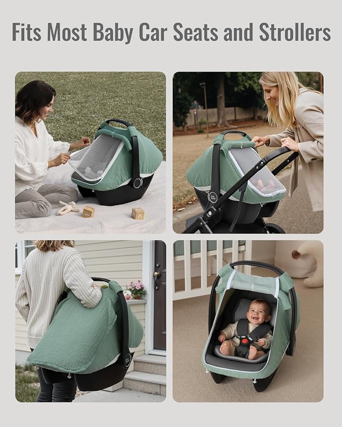Foldable baby stroller cover for travel and walks