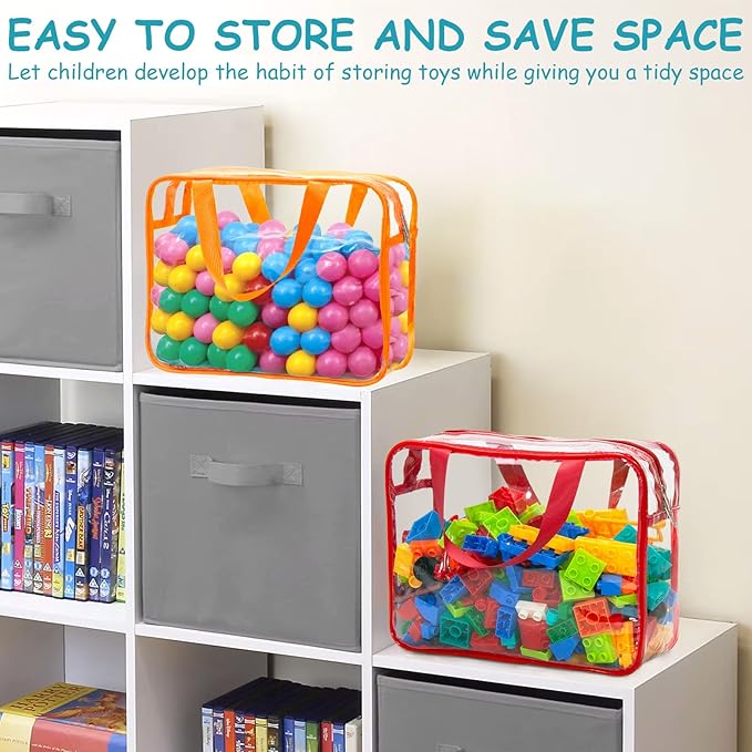 Foldable organizer bags for playroom and closet
