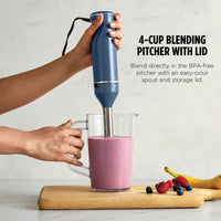 Corded Hand Blender with Splash-Reducing Design