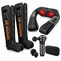 Full body massage and relaxation bundle with three home massage accessories