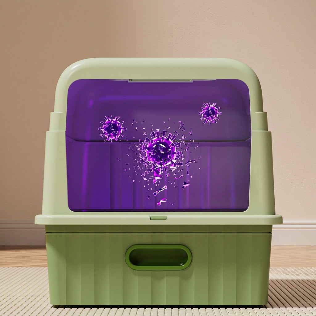 Giant cat litter box for indoor use