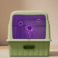Giant cat litter box for indoor use