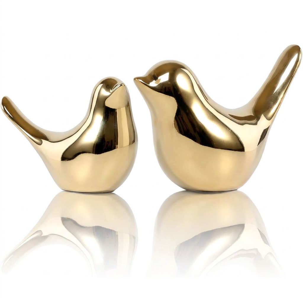 Gold Bird Figurines