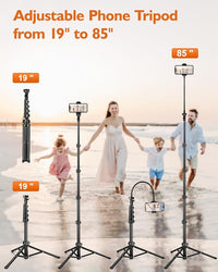 Gooseneck phone tripod stand for flexible angle setup