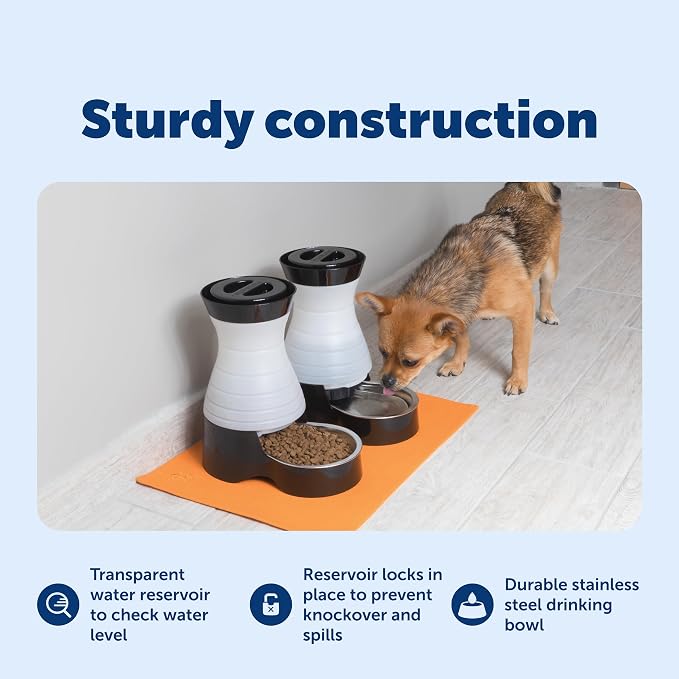 Gravity Water Dispenser For Pets With Easy Refill Design