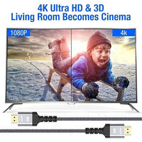 High-Speed 25 FT HDMI Cable 18Gbps supporting 4K HDR and HDR10 resolution