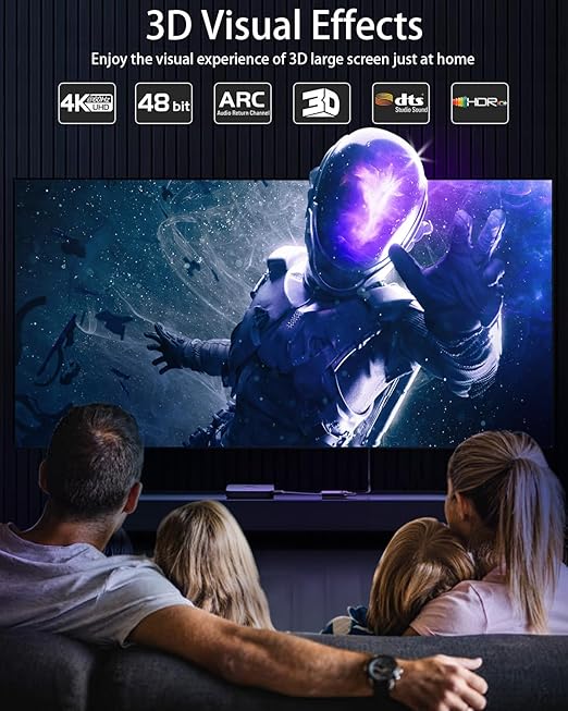 K HDMI cable with HDR and HDCP 2.2 support for premium content streaming