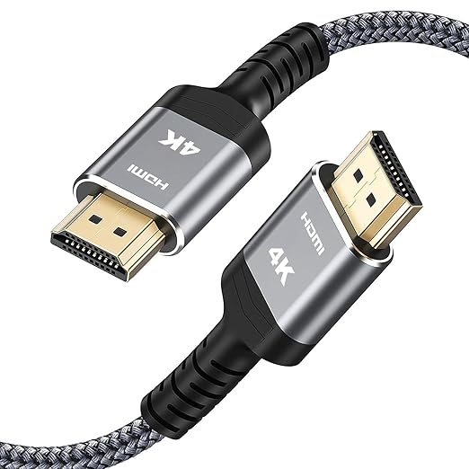 HDMI 25FT cable compatible with PS5, Roku TV, HDTV, and Blu-ray players.