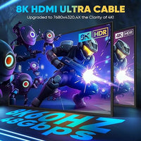 HDMI Cable with HDR10 and DTS:X Support for Immersive Video and Audio