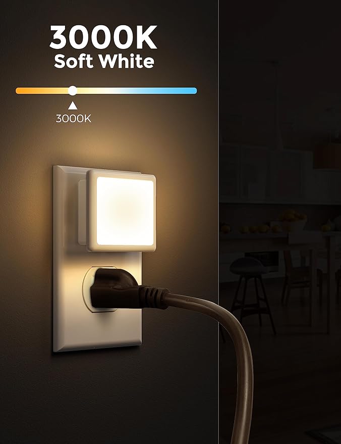Plug In Night Light For Hallway And Stairway Visibility