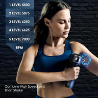 Handheld massage device with comfortable grip and cordless design
