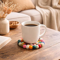 Premium Merino Wool Drink Coaster Set