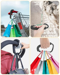 Hands-free stroller hooks for carrying bags, making outings easier and more organized.