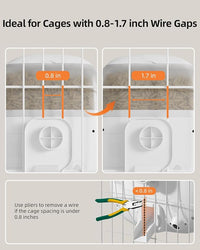Hanging Rabbit Feeder With Automatic Dry Food Dispenser