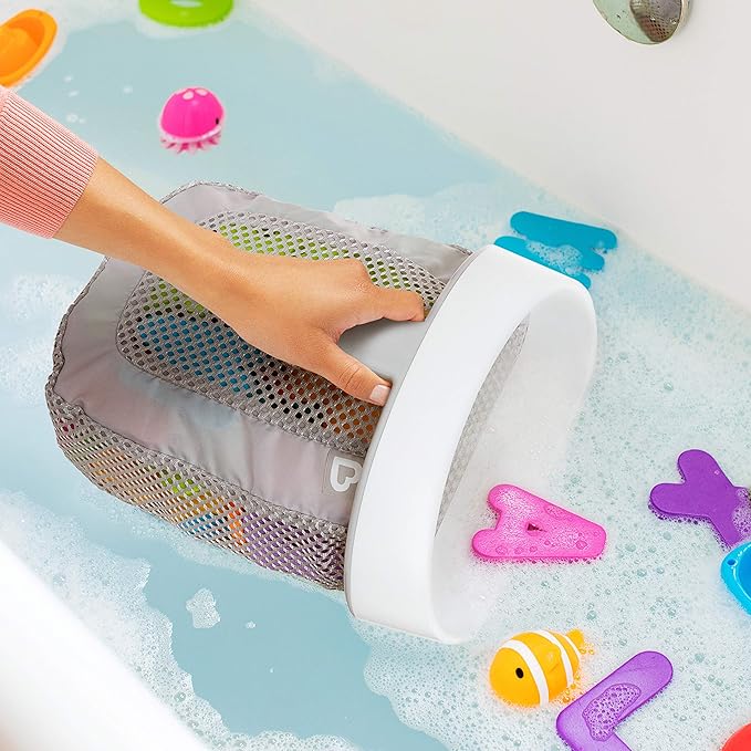 Hanging Bath Toy Storage in Bathroom - Easy Access for Baby Bath Toys