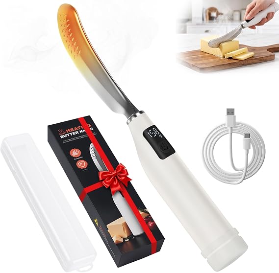 Electric Heated Butter Spreader Knife – 158°F Hot Butter Warmer
