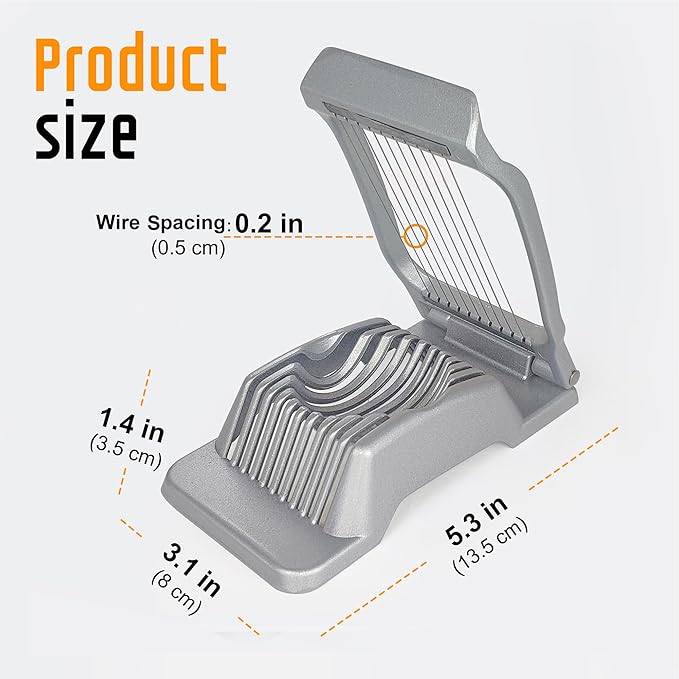 Durable Egg Cutter for Boiled Eggs Dishwasher Safe