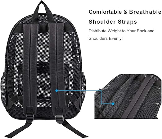 Lightweight See-Through Mesh Backpack