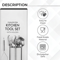 Professional Cooking Utensils with Storage Holder