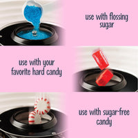 Pink Vintage-Style Cotton Candy Machine for Home Use