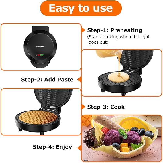 750W Thin Wafer Cone Maker for Desserts & Ice Cream