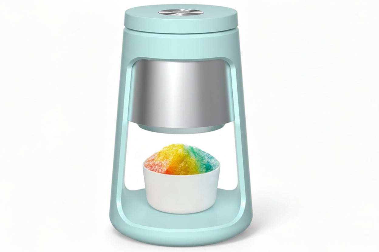 130W Shaved Ice Machine with 2 Ice Cups – Blue