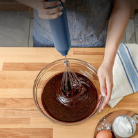 Deep Navy Hand Blender with 4-Cup Preparation Vessel