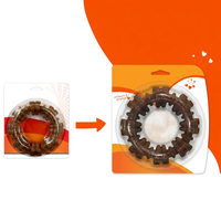 Flavored dog chew toy ring keeps dogs engaged