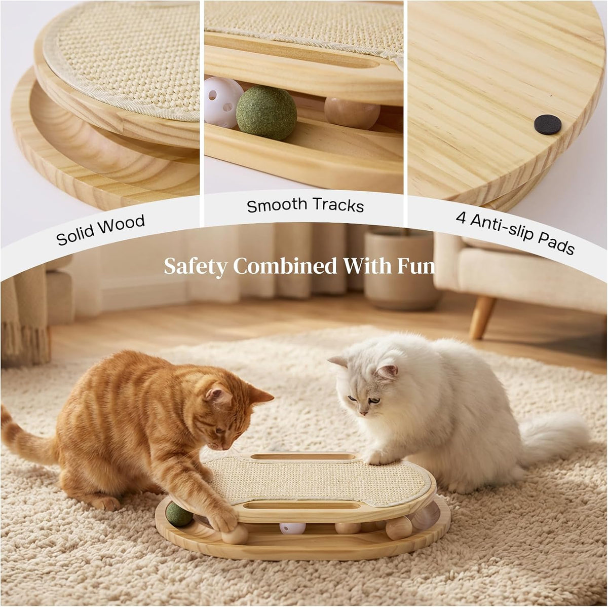 Indoor cat scratching board for everyday scratching activity