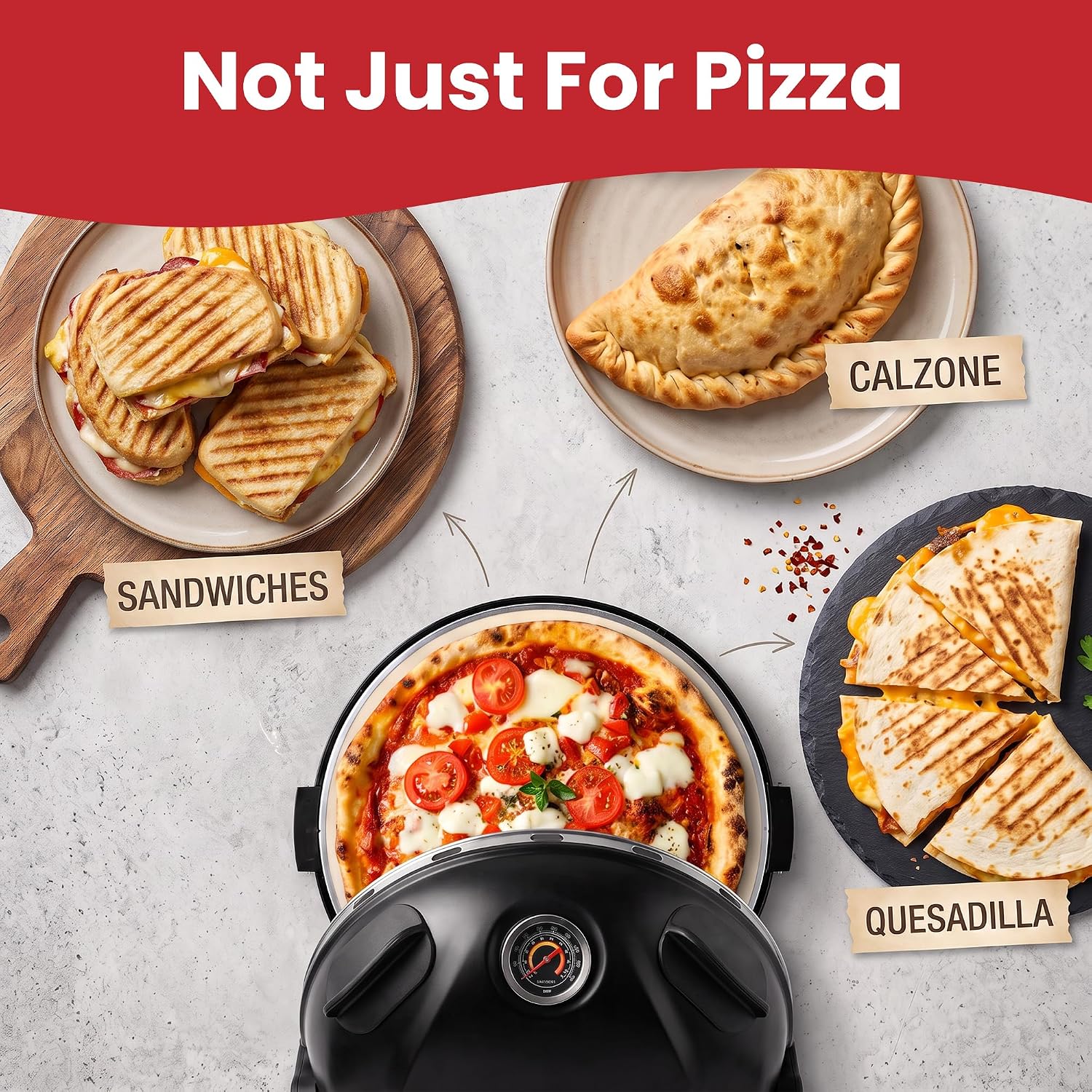 indoor electric pizza oven countertop pizza maker