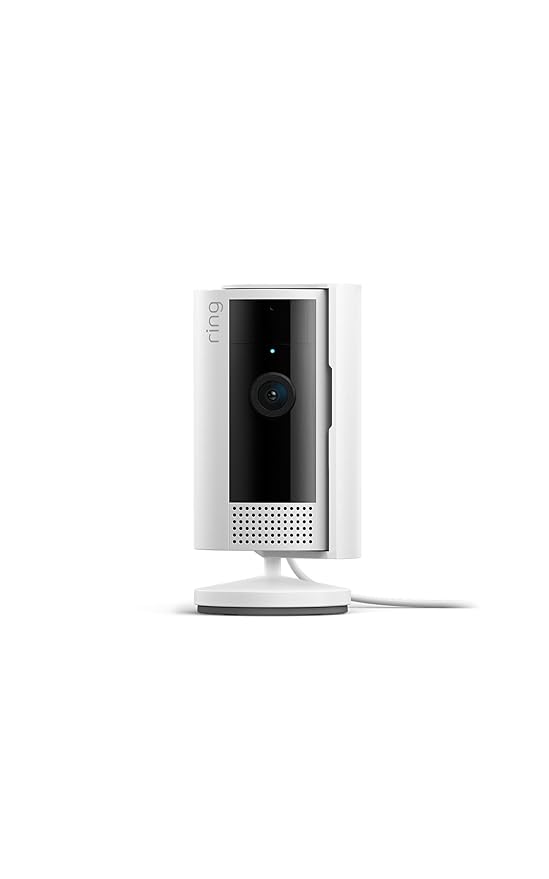 Indoor smart camera in white with 1080P HD viewing support