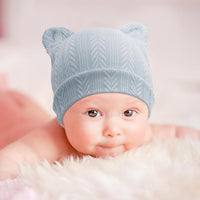 Infant bear ears hat and gloves set for baby winter essentials