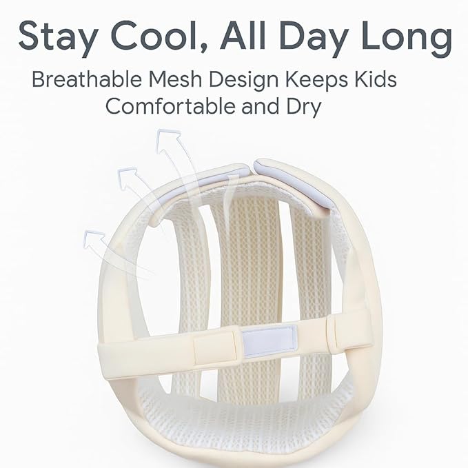 Infant safety helmet lightweight breathable design