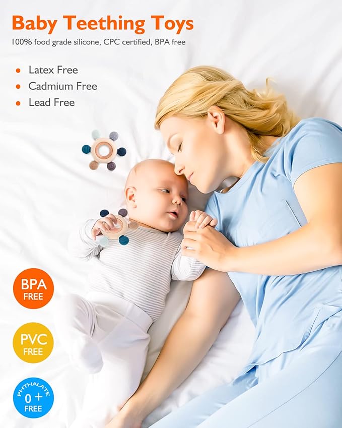 Infant chew toy designed for teething pain relief