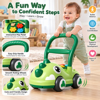 Infant activity walker toy featuring colorful interactive buttons and playful dinosaur styling