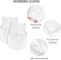 Infant Gloves With Comfortable Elastic Wrist Fit