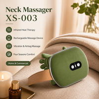 Infrared neck massager for home use with vibration and massage head support