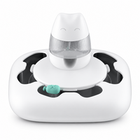 Interactive pet food dispenser toy for cats and dogs