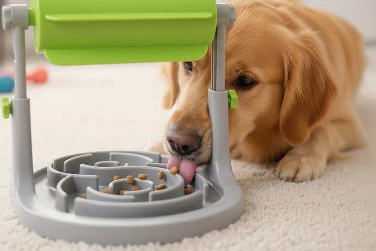 Interactive Pet Food Puzzle Toy For Dogs And Cats With Slow Feeding Design