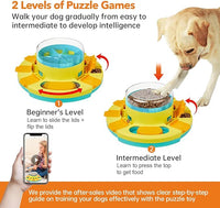 2-level interactive puzzle toy for dogs, promoting cognitive development and entertainment.