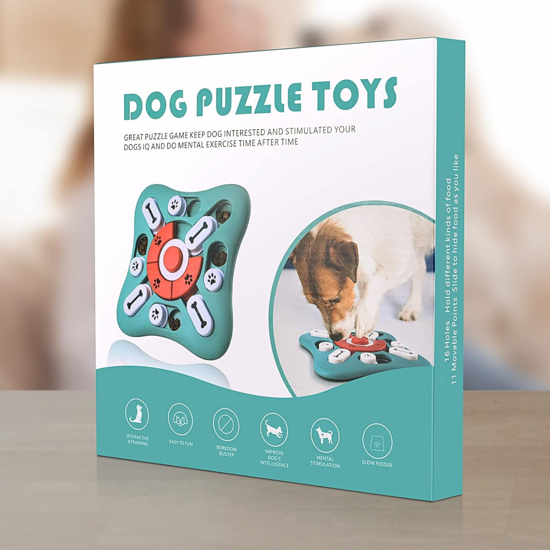 Mental enrichment dog toy for small, medium, and large dogs