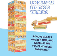 Kids Wooden Tower Game For Learning Focus And Fine Motor Skills