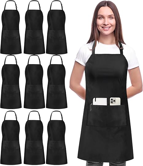 Adjustable Kitchen Apron with Pockets