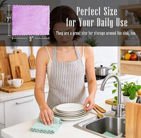 Reusable dishcloths for wiping kitchen counters cookware and dining areas