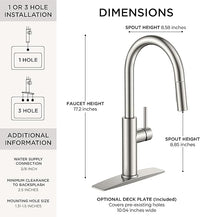 Brushed Nickel Sink Faucet for Kitchen RV Bar and Laundry Use
