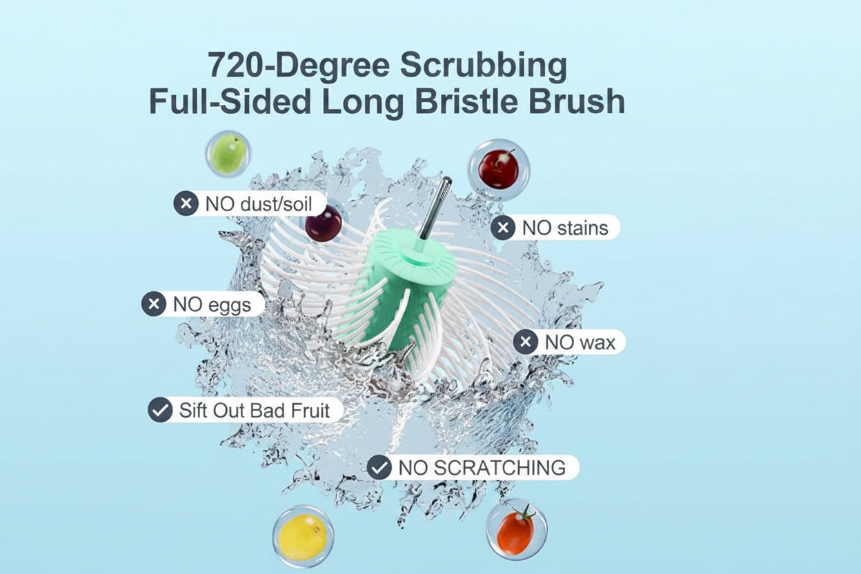 Multi-Purpose Produce Rinse Bowl & Fruit Vegetable Washer